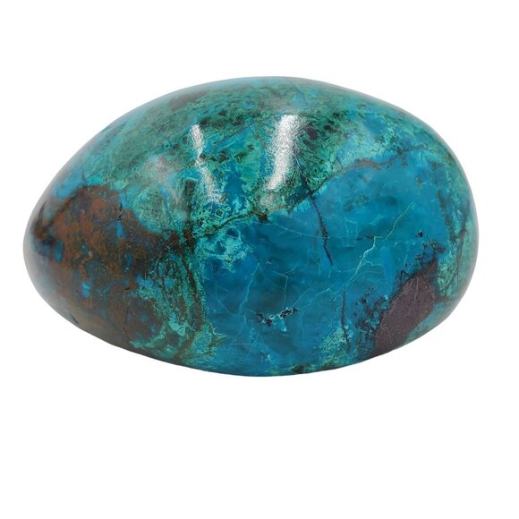 368g 1840ct Peruvian Chrysocolla Polished Mineral Rock Tumbled Stone Green Blue - Picture 11 of 13